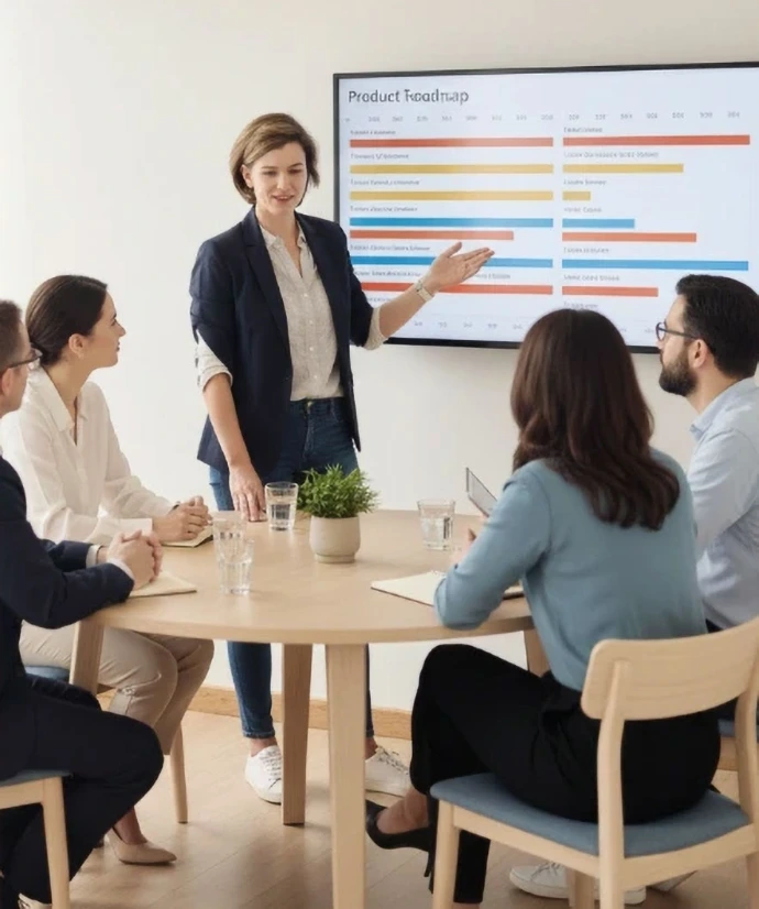 Strategy execution session with leadership team